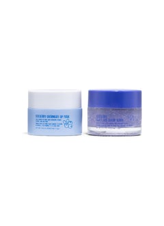 W7 W7 Sweet Dreams Lip Scrub  Overnight Lip Mask Duo  2 Piece Gift Set  Blueberry Flavour  Exfoliate Condition Soothe  Hydrate 