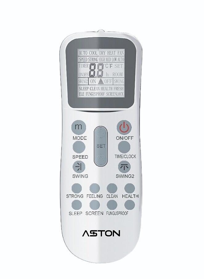 Aston Split AC, 12000BTU, 1Ton, Hot/Cold, Inverter - ASSAC12AX8V-I