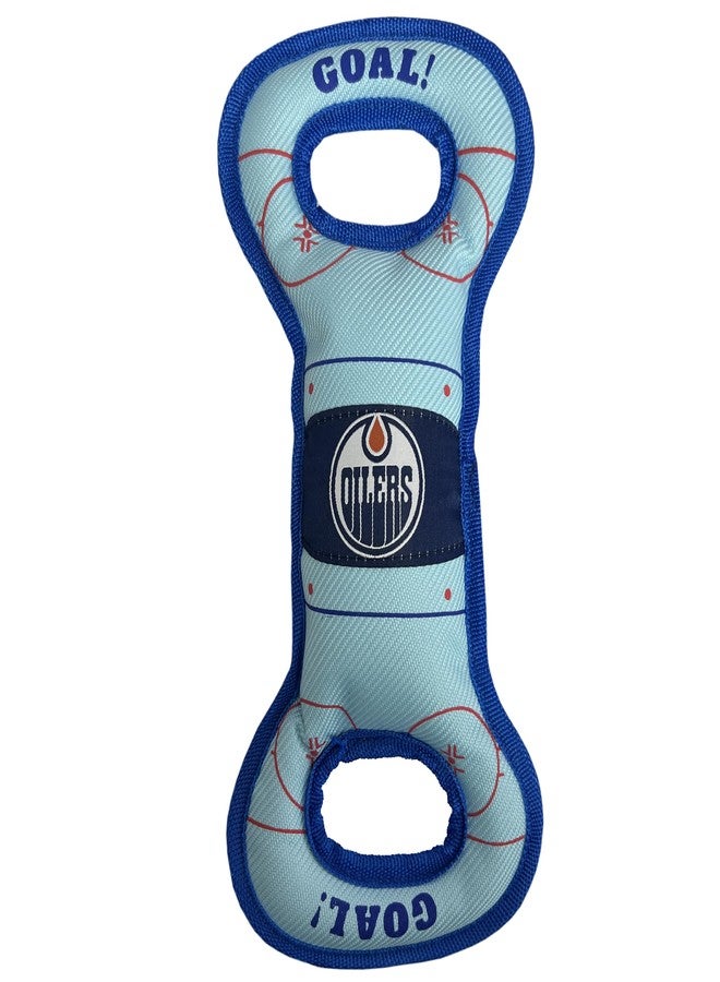 Pets First NHL Edmonton Oilers Hockey Field Dog Tug Fetch Squeak Chew Toy, One Size - Image 2