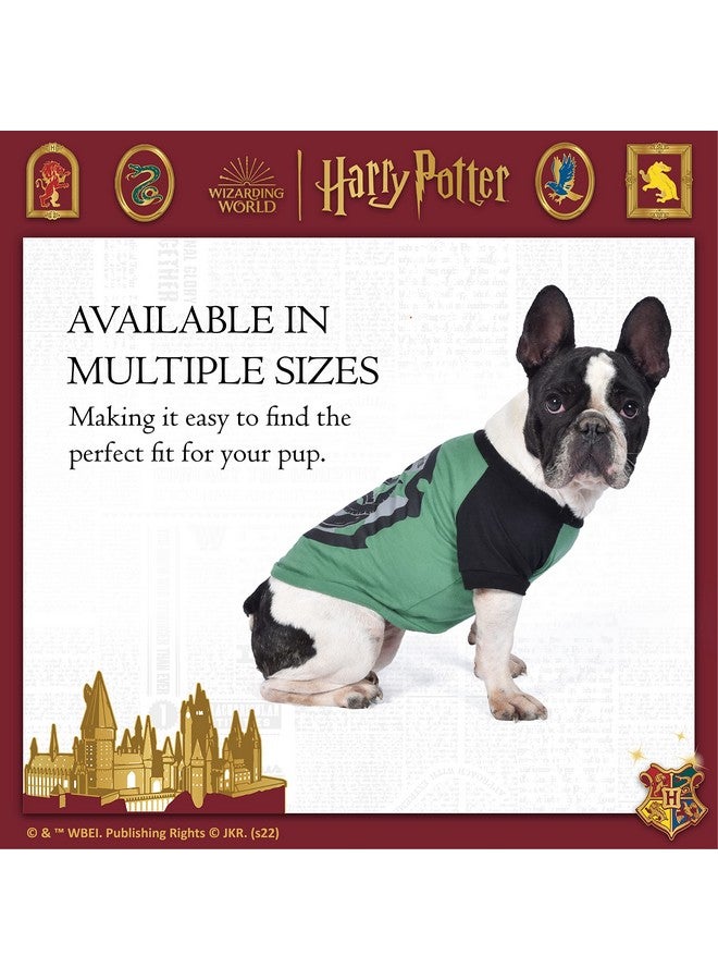 Harry Potter Slytherin Pet T-Shirt in Size Large | L Dog T-Shirt, Harry Potter Dog Shirt | Harry Potter Dog Apparel & Accessories for Hogwarts Houses, Slytherin, (FF19297) Green - Image 4