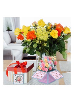 Y&D 3D Pop Up Greeting Card Flower Basket Bouquet Card/Butterfly Pop-up Birthday Anniversary Gift Handmade Cards  - Image 3