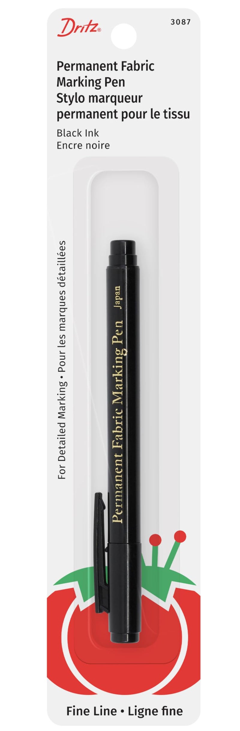 Dritz Dritz 3087 The Fine Line Permanent Fabric Marker Black 85 x 288 x 038 - Image 1