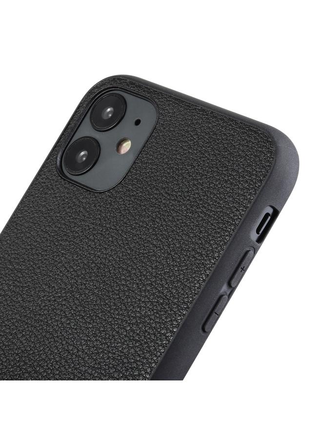 The Bros Phone Case For iPhone 12 Pro Max Bead Texture Genuine Leather Protective Phone Case  - Image 3