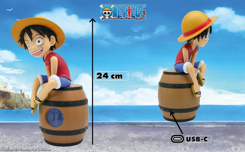 TEKNOFUN - Official Licence One Piece - Luffy Barrel OP Alarm Clock with Collectable Figure for Child - 811644 - Image 5