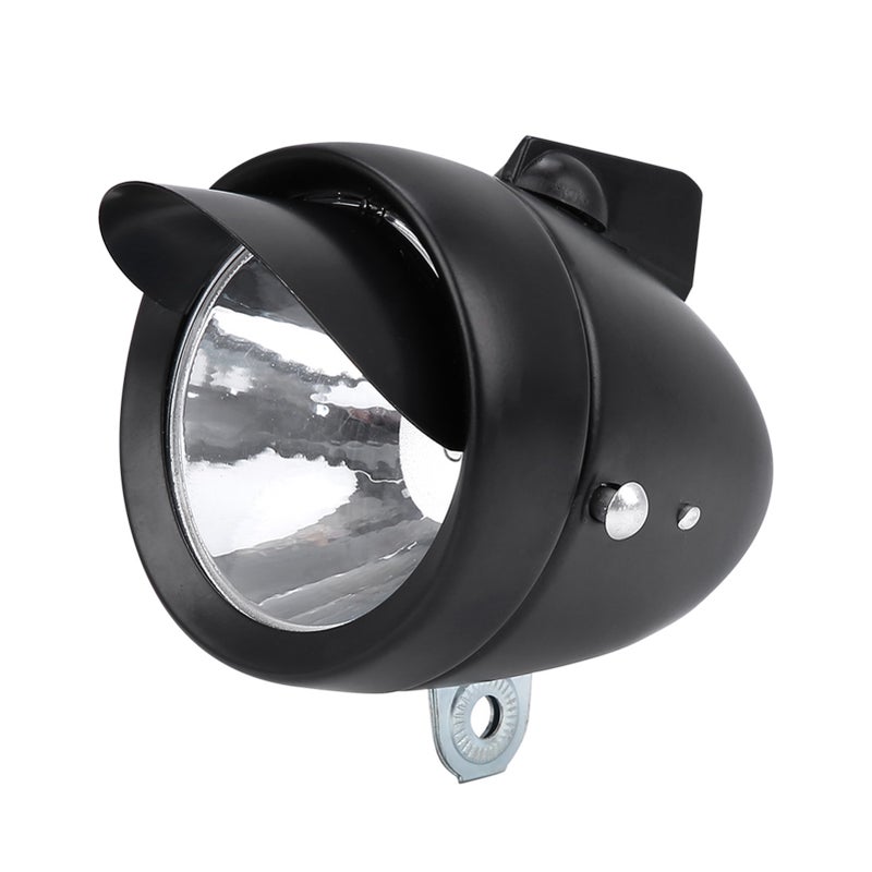 LED Super Light Bicycle Retro Front Headlight Vintage Bike Head Light With Visor - Image 1