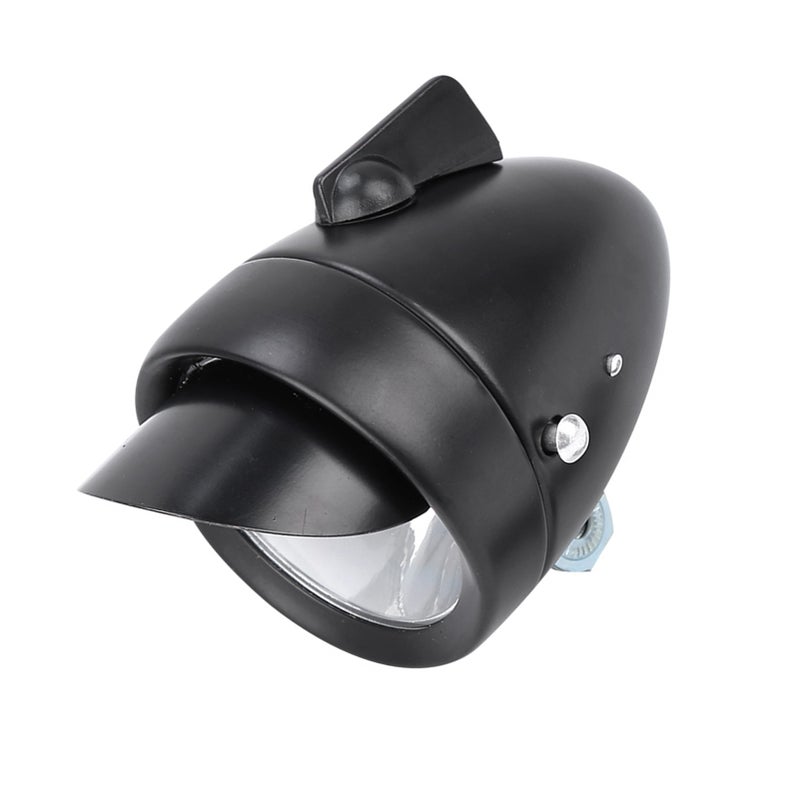 LED Super Light Bicycle Retro Front Headlight Vintage Bike Head Light With Visor - Image 5