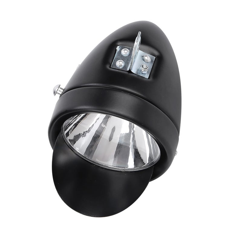LED Super Light Bicycle Retro Front Headlight Vintage Bike Head Light With Visor - Image 3