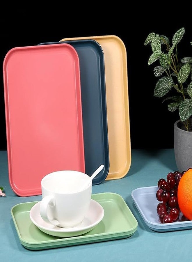 RoarCraft Premium Wheat Straw Plates - 15 Inch Reusable Hard Golden Dinner Plates Set of 6 - Unbreakable Microwave Safe Plates for Dessert, Camping, RV, Outdoors, Patio, Kitchen Dishes (Golden, 38CM) - Image 4