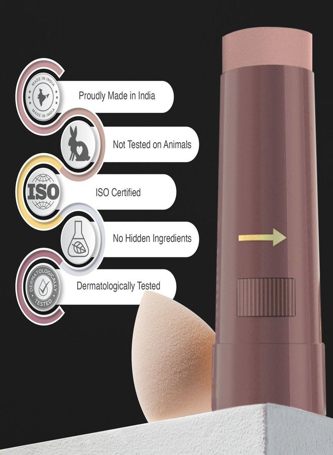 Olivia Instant Waterproof Makeup Stick with SPF 12-10 Burnish Amber | 3-in-1 Foundation, Concealer & Moisturizer | Sweatproof, Long-Lasting Base Makeup | Evens Skin Tone & Hides Blemishes - Image 5
