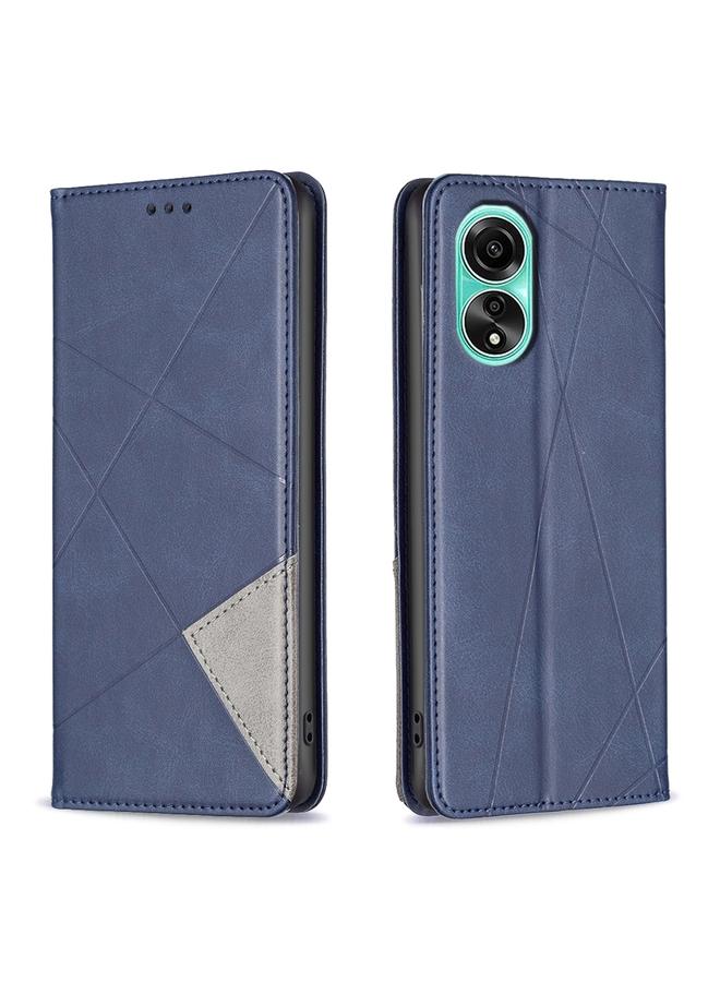 S-TOP Case For OPPO A78 4G Prismatic Invisible Magnetic Leather Phone Case - Image 1