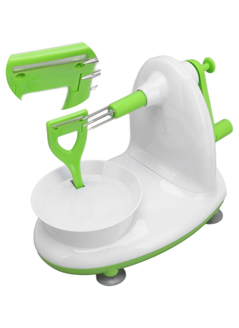Generic Hand Crank Fruit & Potato Peeler – Heavy-Duty Kitchen Peeler with Suction Cup Base for Quick & Effortless Peeling – Perfect for Apples, Pears, Potatoes & More  - Image 3
