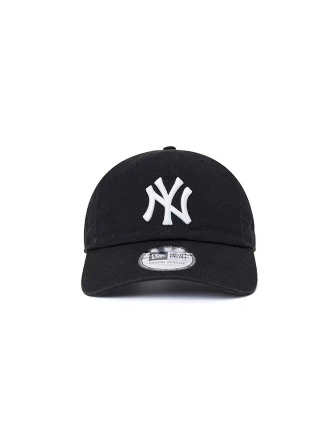 NEW ERA New Era MLB New York Yankees Fashion Sunshade Hat, Mesh Hat, Outdoor Men's and Women's Sports Duck Tongue Hat Black - Image 2