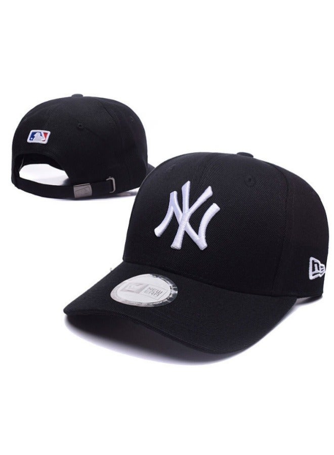 NEW ERA New Era MLB New York Yankees Fashion Sunshade Hat, Mesh Hat, Outdoor Men's and Women's Sports Duck Tongue Hat Black - Image 3
