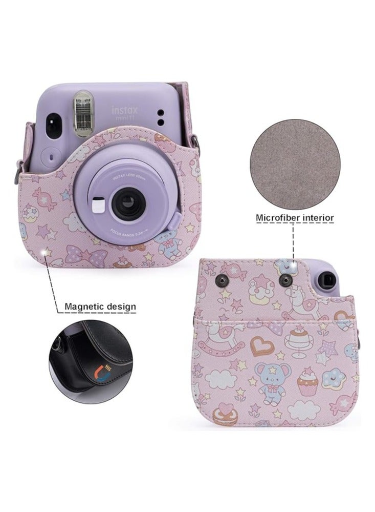 general Fujifilm Instax Mini 11 Instant Film Camera Case with Accessory Pocket and Removable/Adjustable Shoulder Strap - Image 2