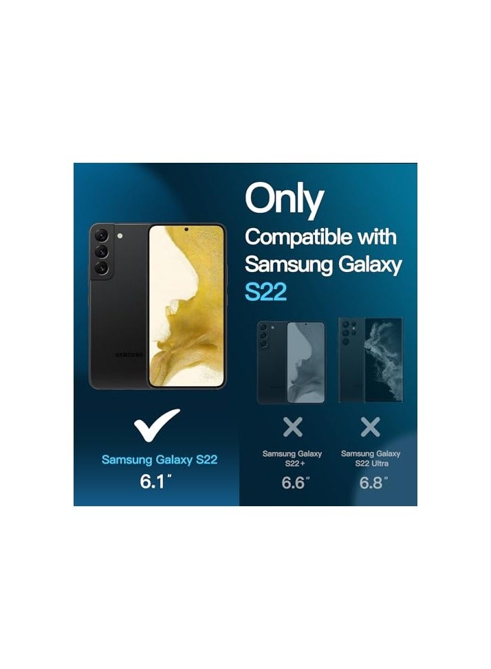 JETech Screen Protector for Samsung Galaxy S22 5G 6.1-Inch, Tempered Glass Film with Easy Installation Tool, Fingerprint ID Compatible, HD Clear, 3-Pack - Image 2