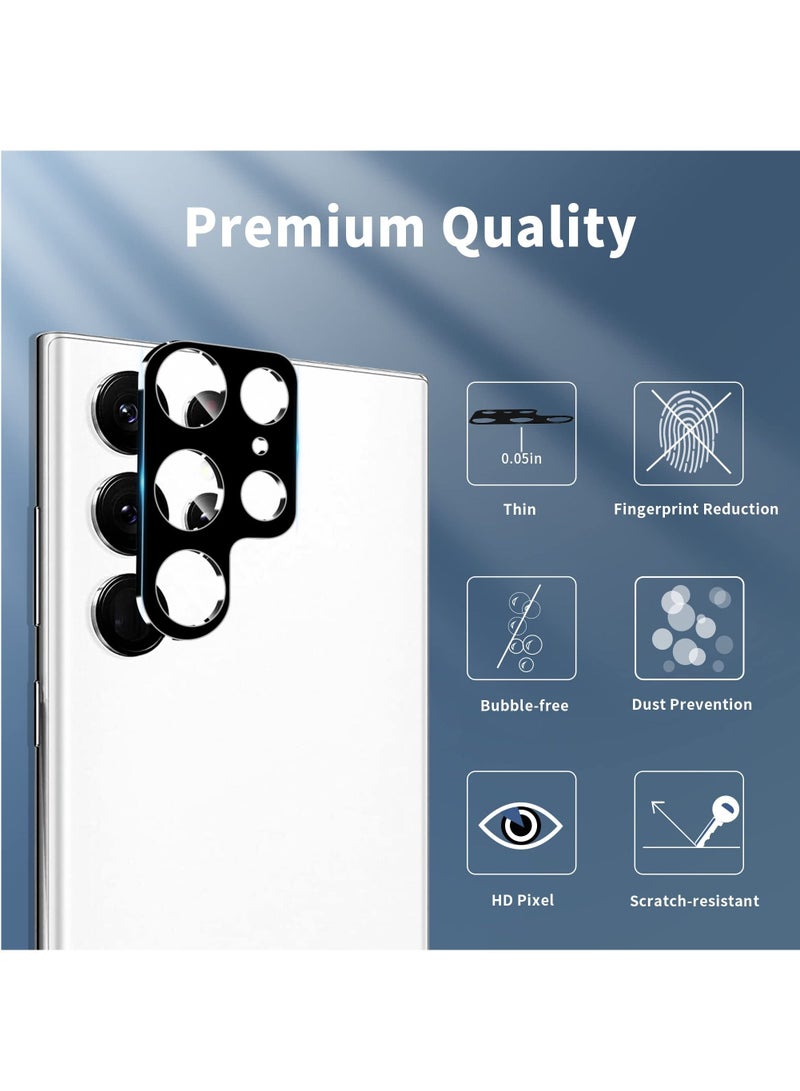BORTONY Galaxy S23 Ultra Camera Lens Protector Scratch Resistant Tempered Glass Compatible with Samsung Galaxy S23 Ultra - Image 3