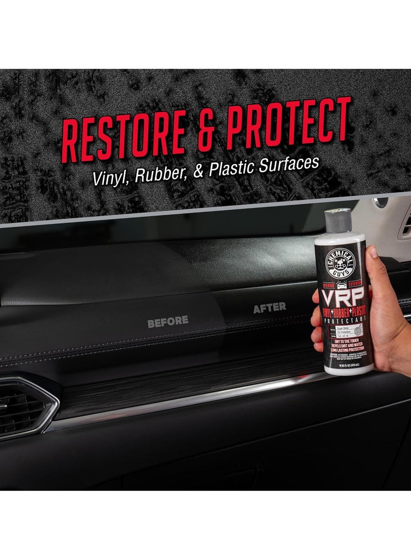 Chemical Guys Chemical Guys VRP Vinyl, Rubber and Plastic Non-Greasy Dry-to-the-Touch Long Lasting Super Shine Dressing for Tires, Trim and More, Safe for Cars, Trucks, SUVs, RVs & More, 16 fl oz - Image 2
