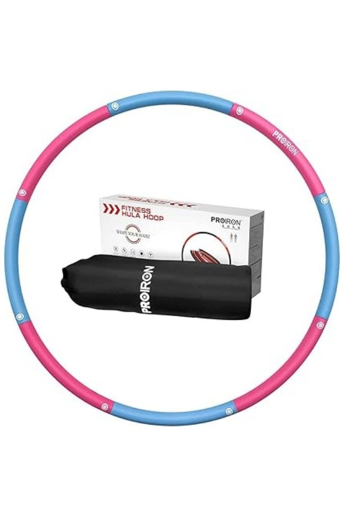 PROIRON Weighted Hula Hoop 1.2kg/1.8kg, Fitness Hula Hoops for Adults, Foam Padded Exercise Hula Hoop Detachable 73-98cm - Image 1