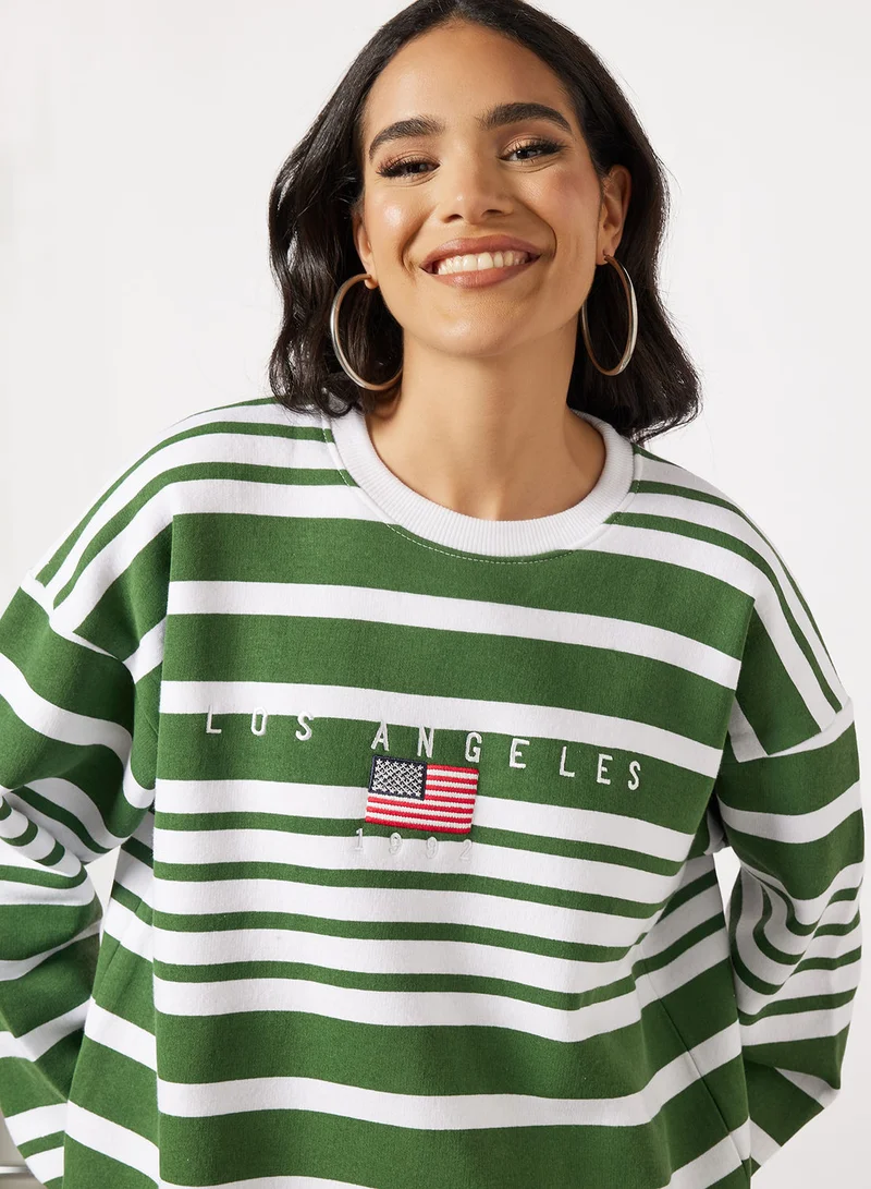 ديزي ستريت Los Angeles Stripe Sweater