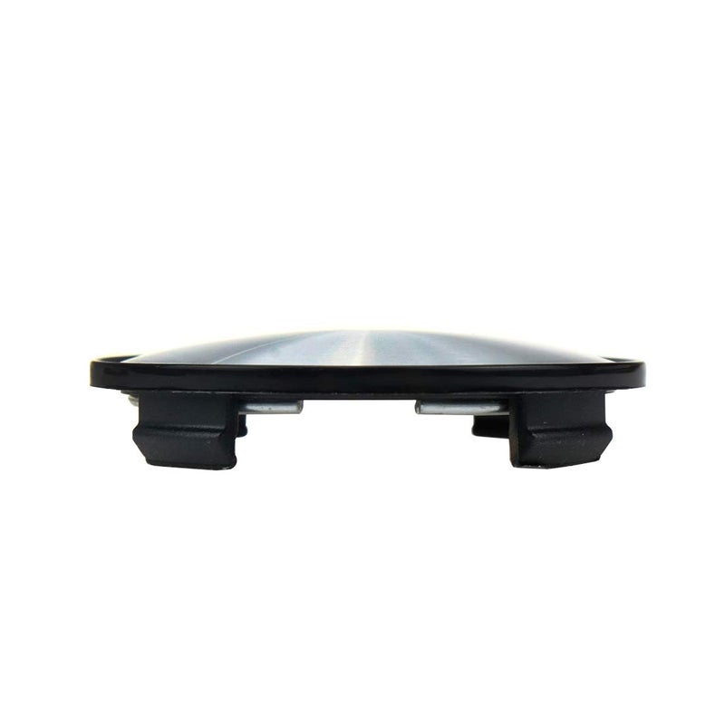 AUTUT Center Caps,63mm Silver Wheel Rim Hub Center Covers Replacement 60mm Lug to Lug,Silver Top&Black Base,Pack of 4 - Image 5