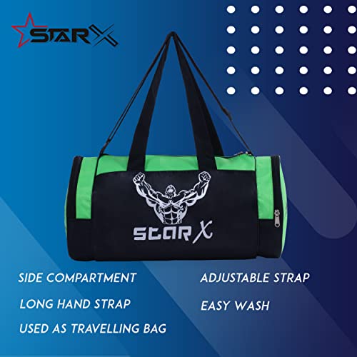 Star X ستاركس نايلون-ميش فلورو-بار-1010 حقيبة صالة ألعاب رياضية، للكبار (أخضر) - Image 5