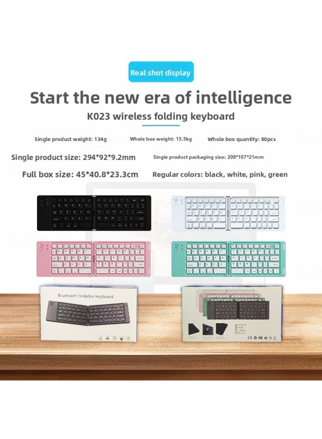 Small Waterproof Split Design Portable Office Mobile Phone Computer Bluetooth Keyboard In Stock Straight Hair