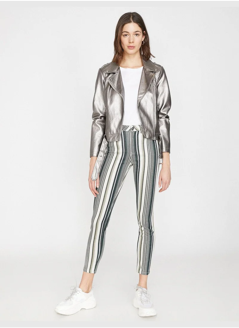 KOTON Striped Trousers