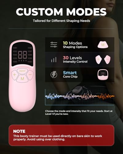 Fuelion EM25-glute Toning Device, Hip Trainer with 10 Modes & 30 Intensity Levels, Smart Glute Muscle Toner for Muscle Activation and Fitness Hip Training, Workout Equipment for Home, Gym & Office - Image 4