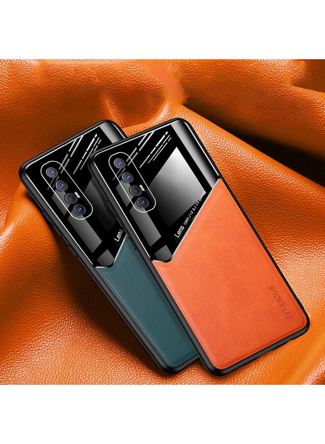 اس-توب جراب هاتف OPPO Reno3 Pro مصنوع من الجلد العضوي والزجاجي بالكامل - Image 2