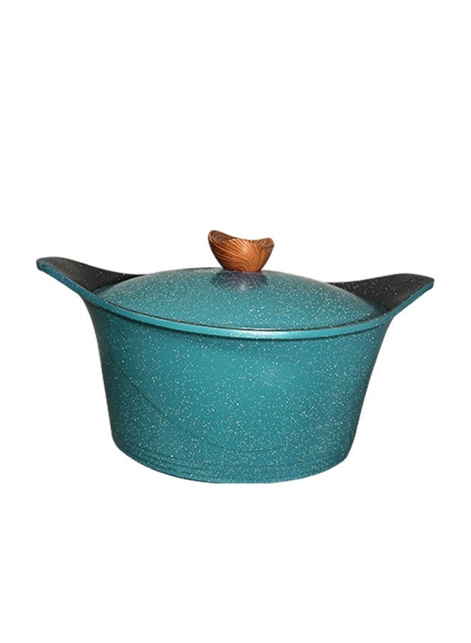 جلوري طقم حلل جرانيت غير لاصق بريميوم 15ق حلة( 18 + 20 + 24 + 28) + قارب 40 +  مقلايه 24+ ووك 28 + 4 ماسك لون اخضر - Image 5