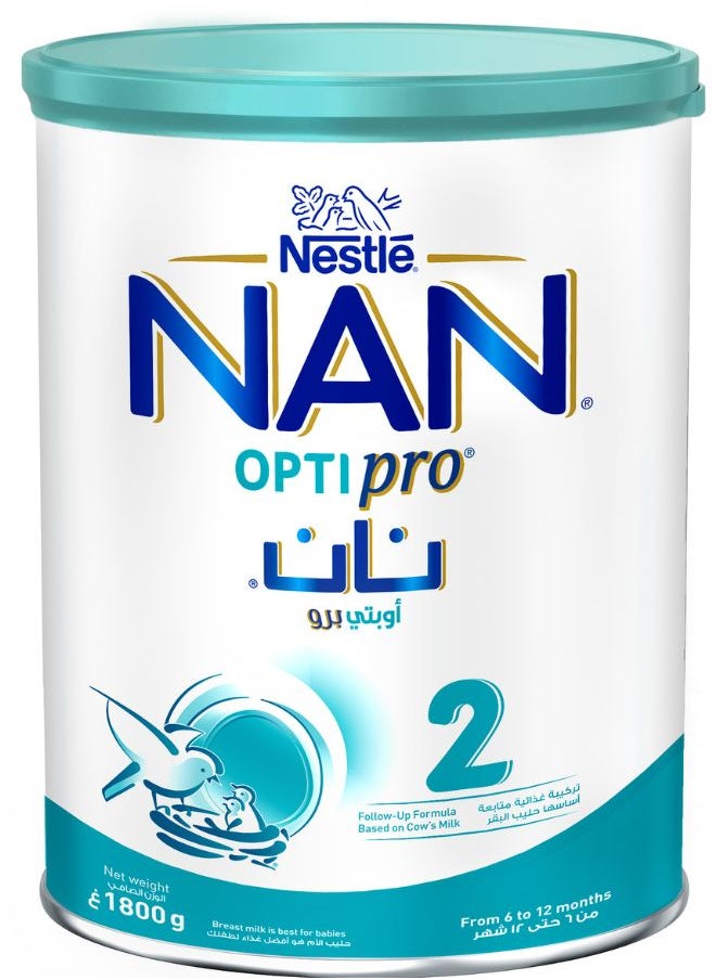 Nan Optipro Stage 2 From 6 to 12 Months Baby Formula 1800g  - Image 1