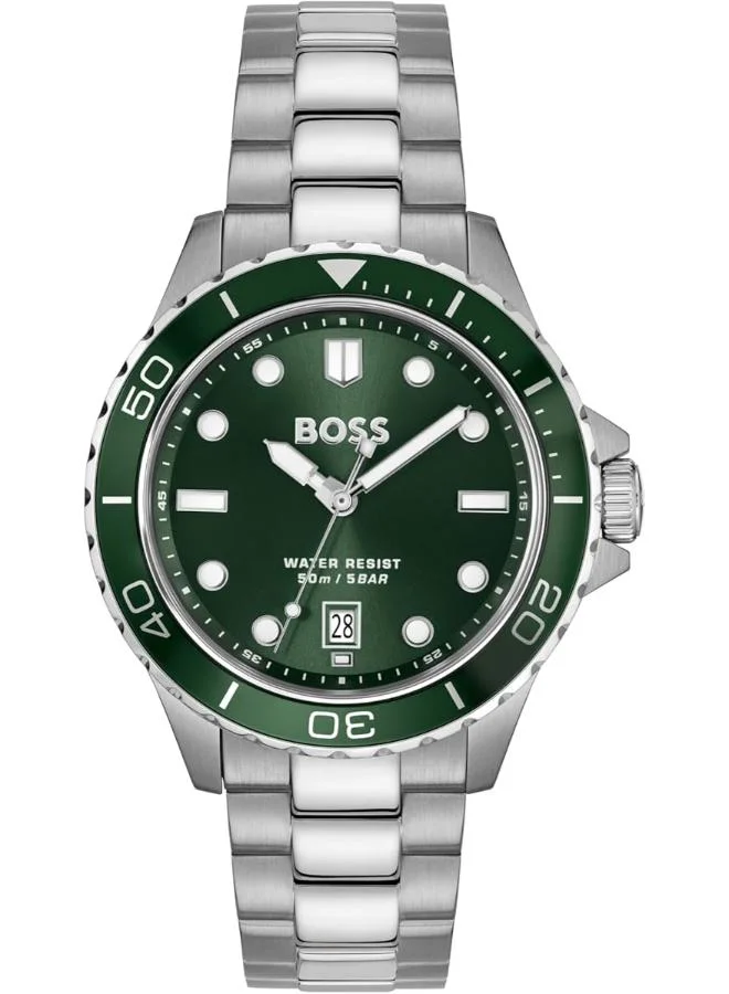 BOSS Quartz analog Watch with Steel Bracelet