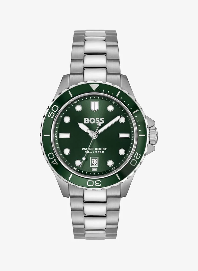 BOSS Quartz analog Watch with Steel Bracelet