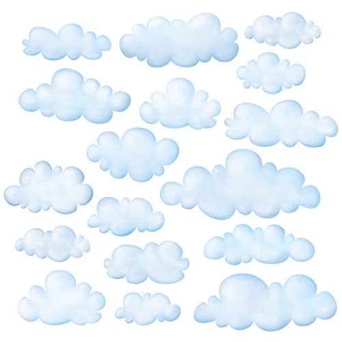 DECOWALL DS-8030 Clouds Kids Wall Stickers Wall Decals Peel and Stick Removable Wall Stickers for Kids Nursery Bedroom Living Room (Small) - Image 1