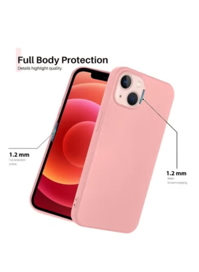 جولف لينك غطاء خلفي لحماية هاتف آيفون 14 من آبل، لون وردي - Image 2