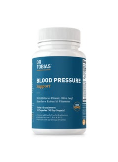 Dr. Tobias Blood Pressure Support Supplement With Hawthorn Hibiscus Flower Olive Leaf & Garlic Supports Normal Circulatory Health With Vitamins C B6 B12 Niacin Folate & Herbs 90 Capsules  - Image 2