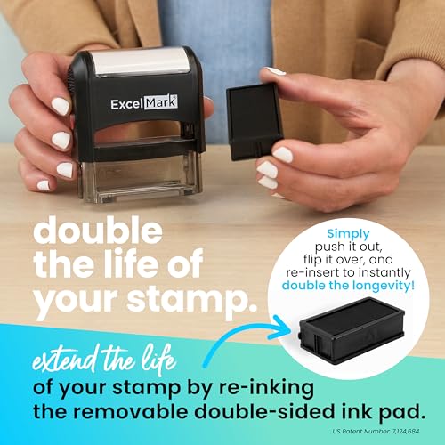 ExcelMark Self-Inking Rubber Stamp Certifed to be True & Exact Copy of Original - Image 5