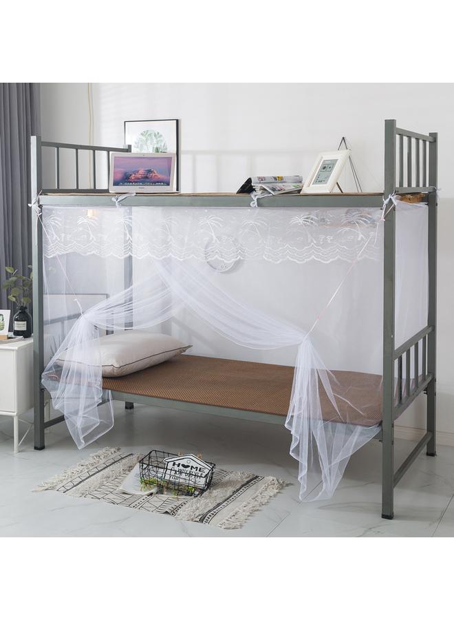 Bluejw Student Dormitory Zipper Mosquito Net Dust Top 0.9m Upper And Lower Bunk Bedroom 1m Single Double Bed 1.2 Household 1.5 Meters - Image 1