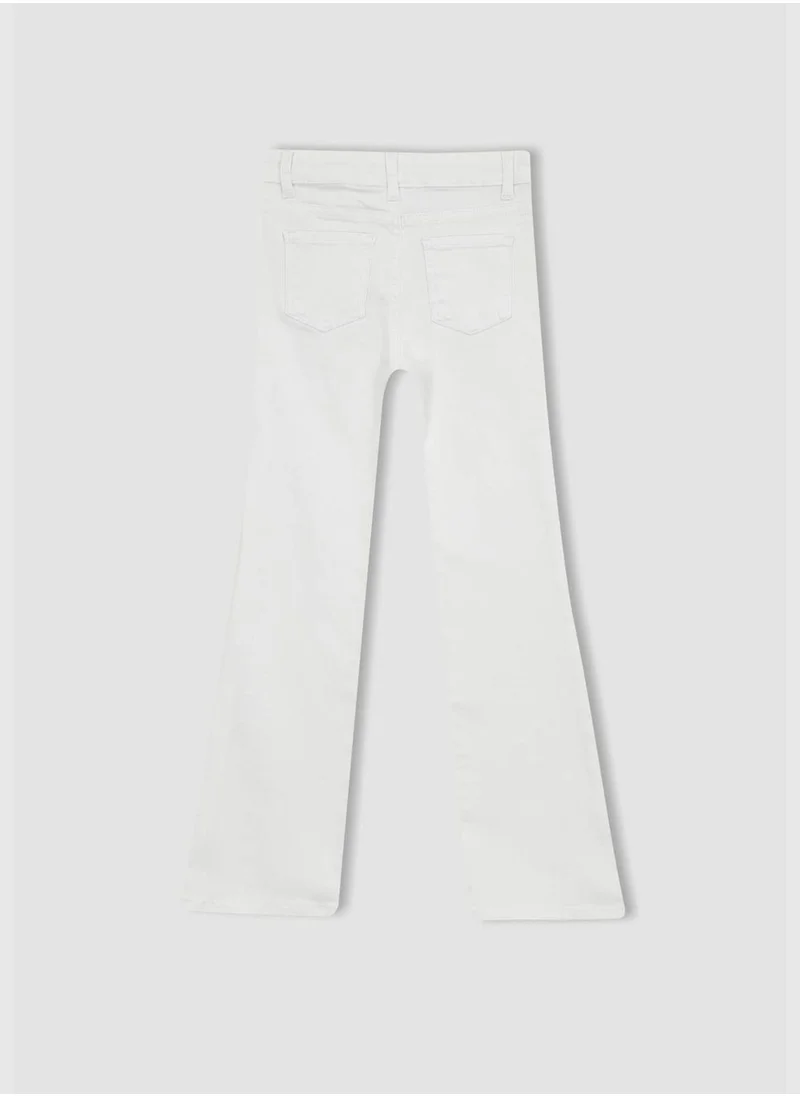 DeFacto Girl Flare Fit Denim Trousers