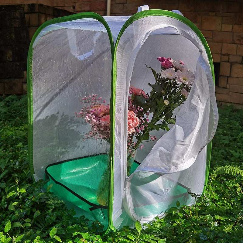 RESTCLOUD Butterfly Habitat with Poo Poo Platter, Monarch Butterfly Cage with Poo Poo Tray Mat 24 Inches Tall - Image 2