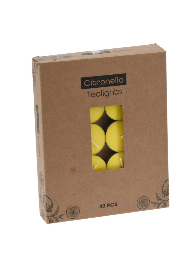 Koopman Koopman Citronella Tealights - 40 Pieces, Mosquito Repellent, Scented, Outdoor  - Image 2