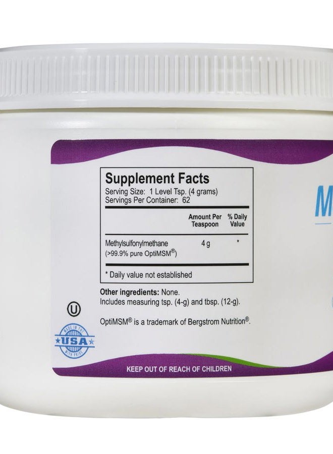 Kala Health MSMPure Coarse MSM Powder Flakes – Organic Sulfur for Joint Flexibility, Skin Appearance, and Hair & Nail Support – 8.8 oz, USA Made, Distilled Crystals - Image 3