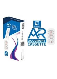 Falcon Med One Step Instant Pregnancy Test Cassette (2 Testers in 1)  - Image 1