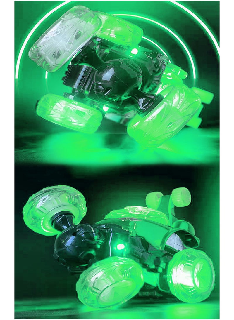 MissTiara 4WD RC Stunt Car,High Speed Double Sided Car With 360 Flips, Sound And Light,Great Road Passing Capacity,Monster Truck  - Image 5