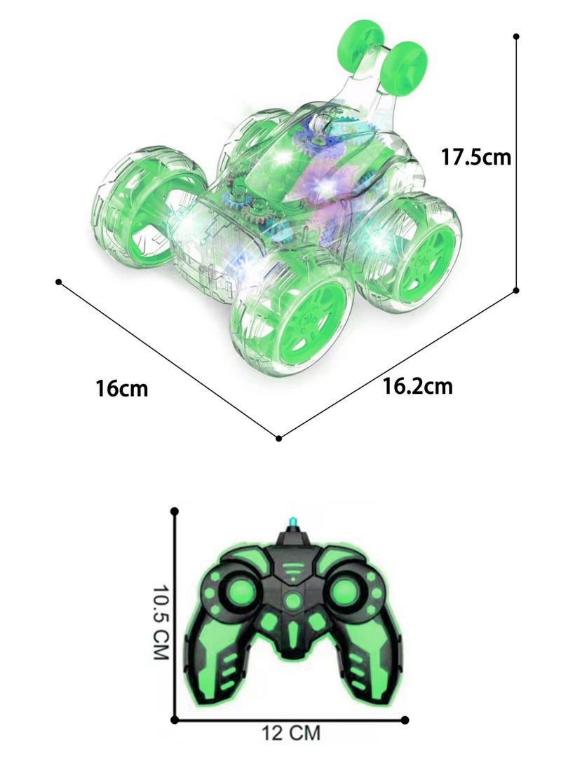 MissTiara 4WD RC Stunt Car,High Speed Double Sided Car With 360 Flips, Sound And Light,Great Road Passing Capacity,Monster Truck  - Image 2