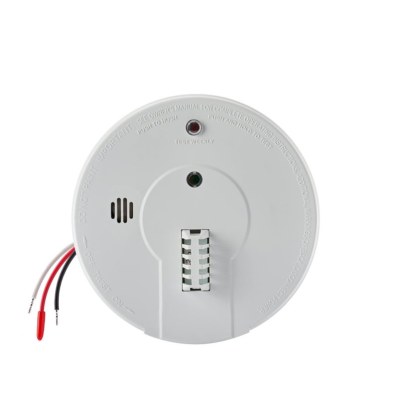 Kidde Heat Detector Hardwired with Battery Backup 2 LEDs Interconnect Capability Ideal for Garages