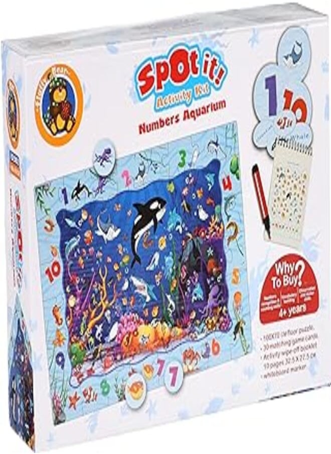 Fluffy Bear Fluffy Bear ED-3002 Spot it Numbers Aquarium Activity Kit for Kids 