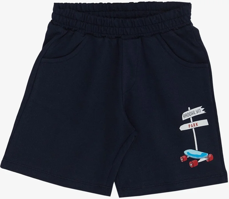 Breeze Boy Shorts Set Cute Free Skateboarder Puppy Printed 2-6 Years, Pistachio Green