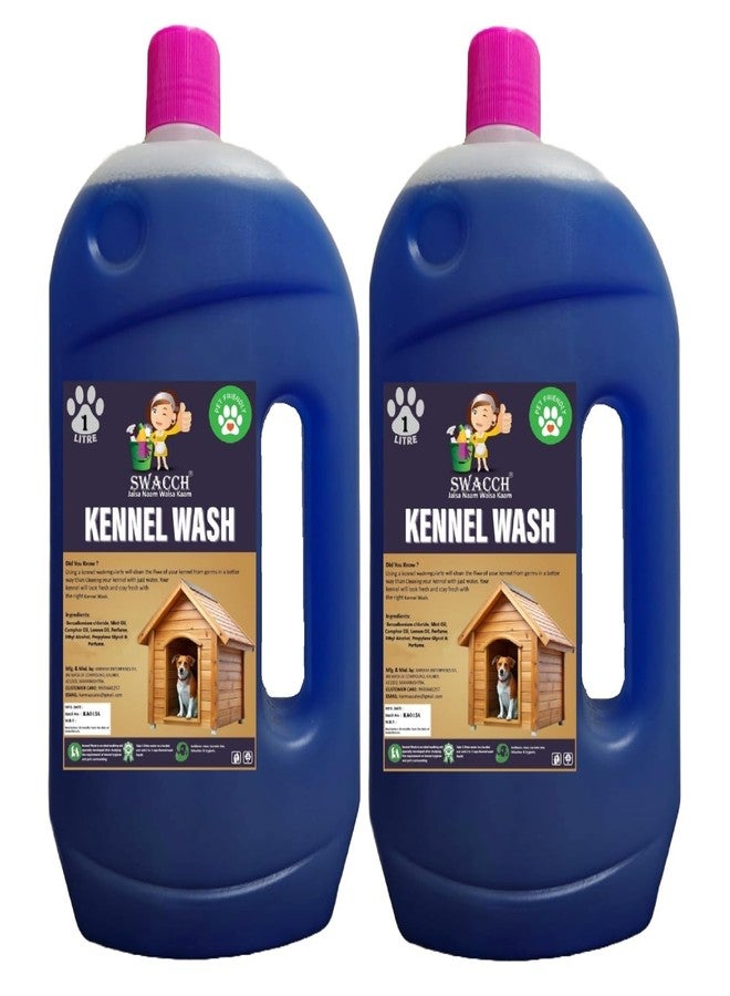 swacch Kennel Wash (1 Litre) (Pack of 2) Lavender I Pet Stain & Odour Remover I Pet Floor Cleaner Liquid I Dog and Cat Friendly - Image 1