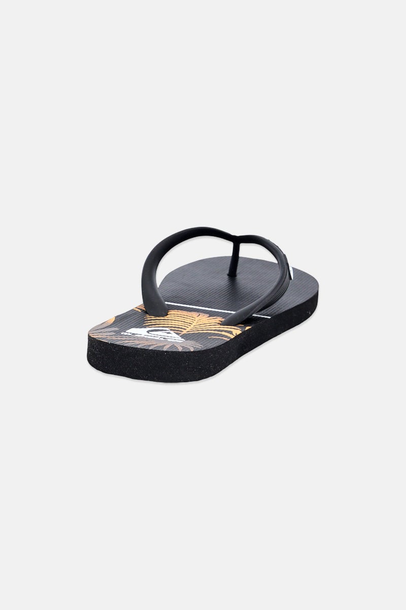 QUIKSILVER Kids Boy Brand Logo Slip On Slippers, Black - Image 2